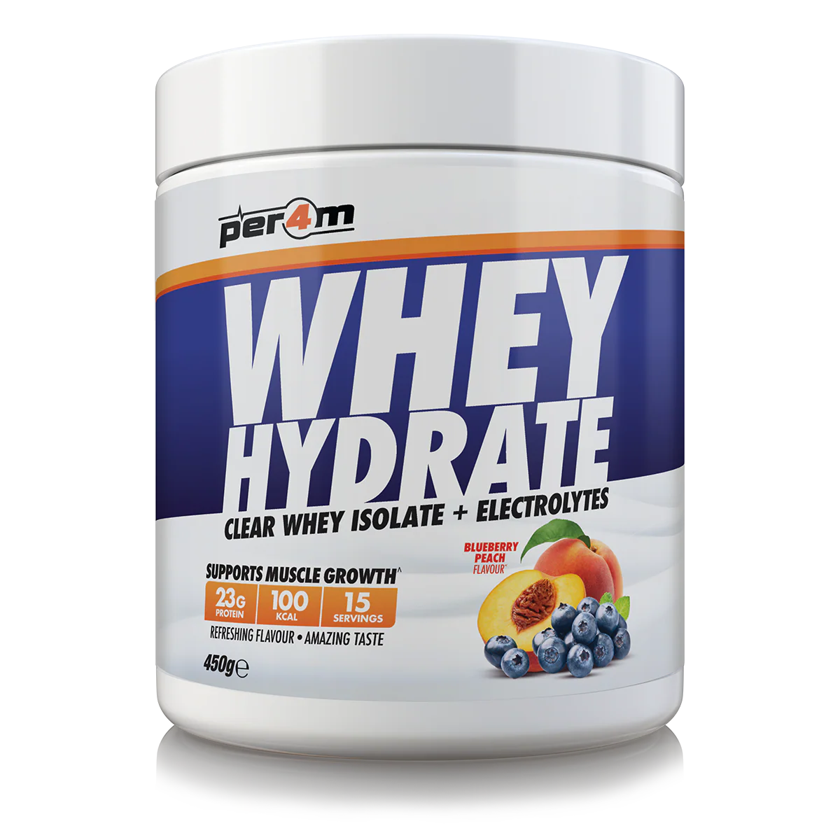 Clear Whey Hydrate Blueberry Peach