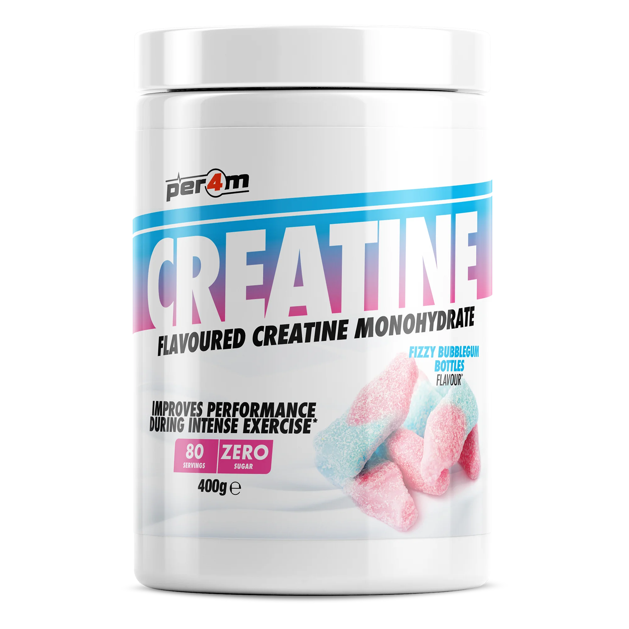 Flavoured Creatine Fizzy Bubblegum Bottles
