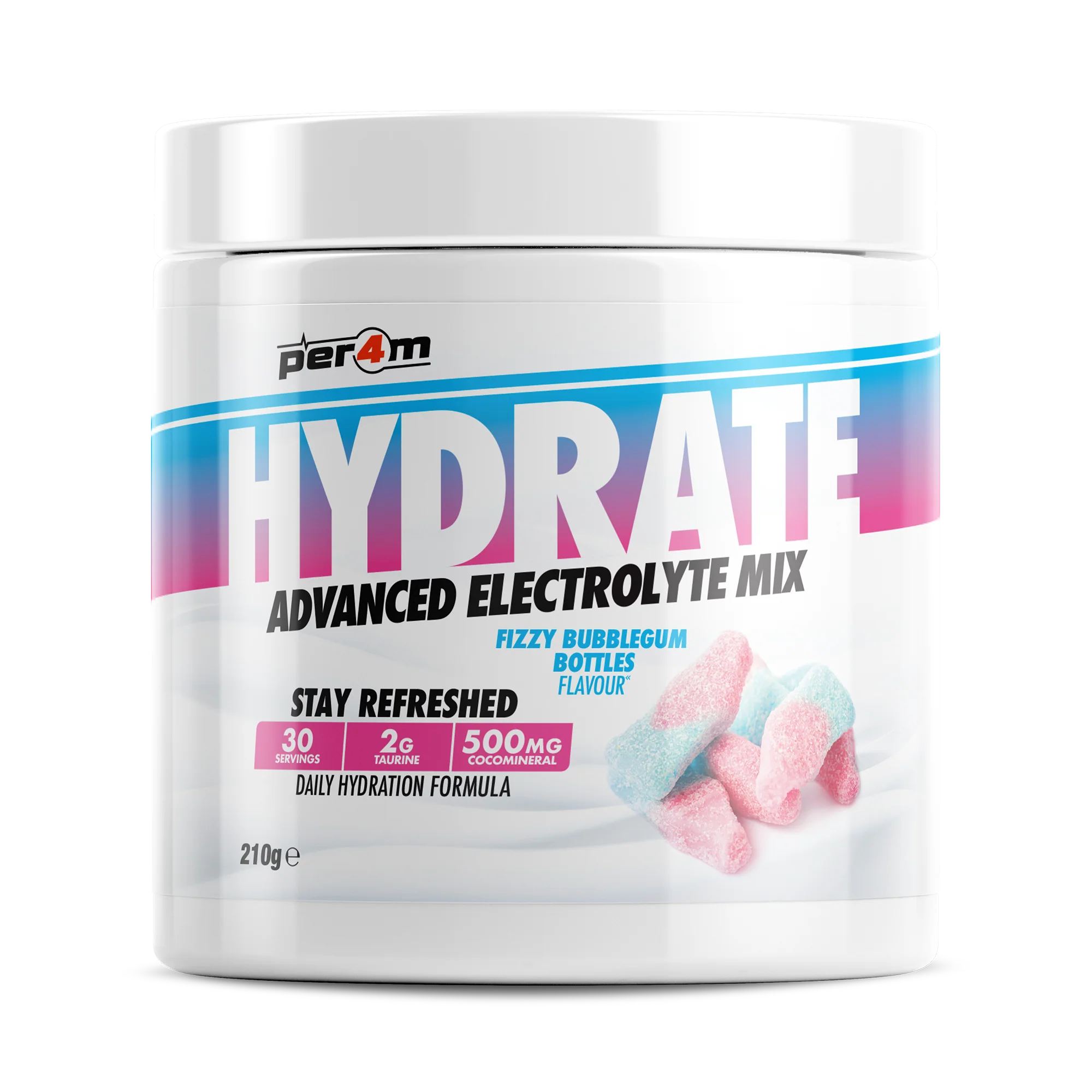 Hydrate Electrolyte Mix Fizzy Bubblegum Bottles