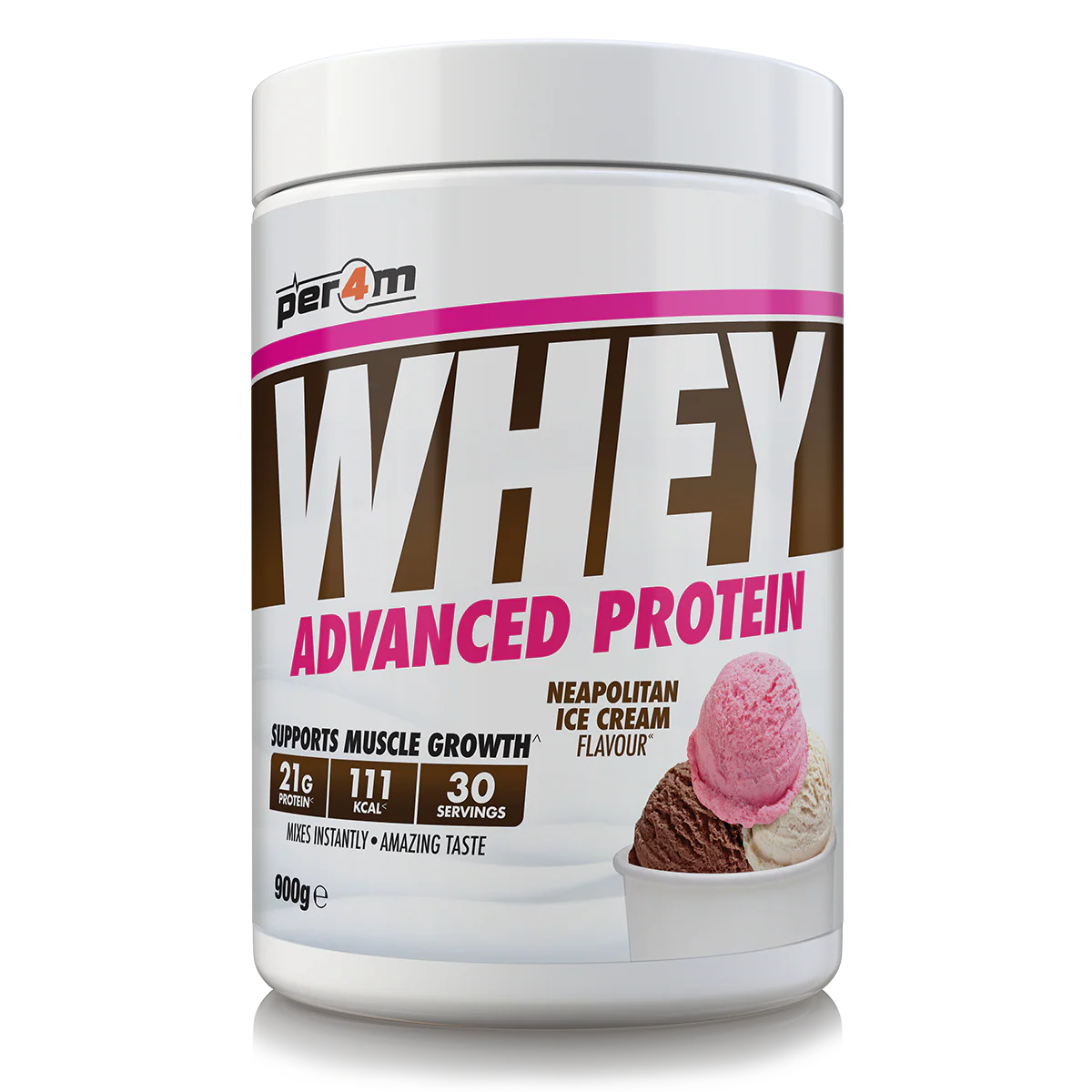 Whey Protein Neapolitan Ice Cream