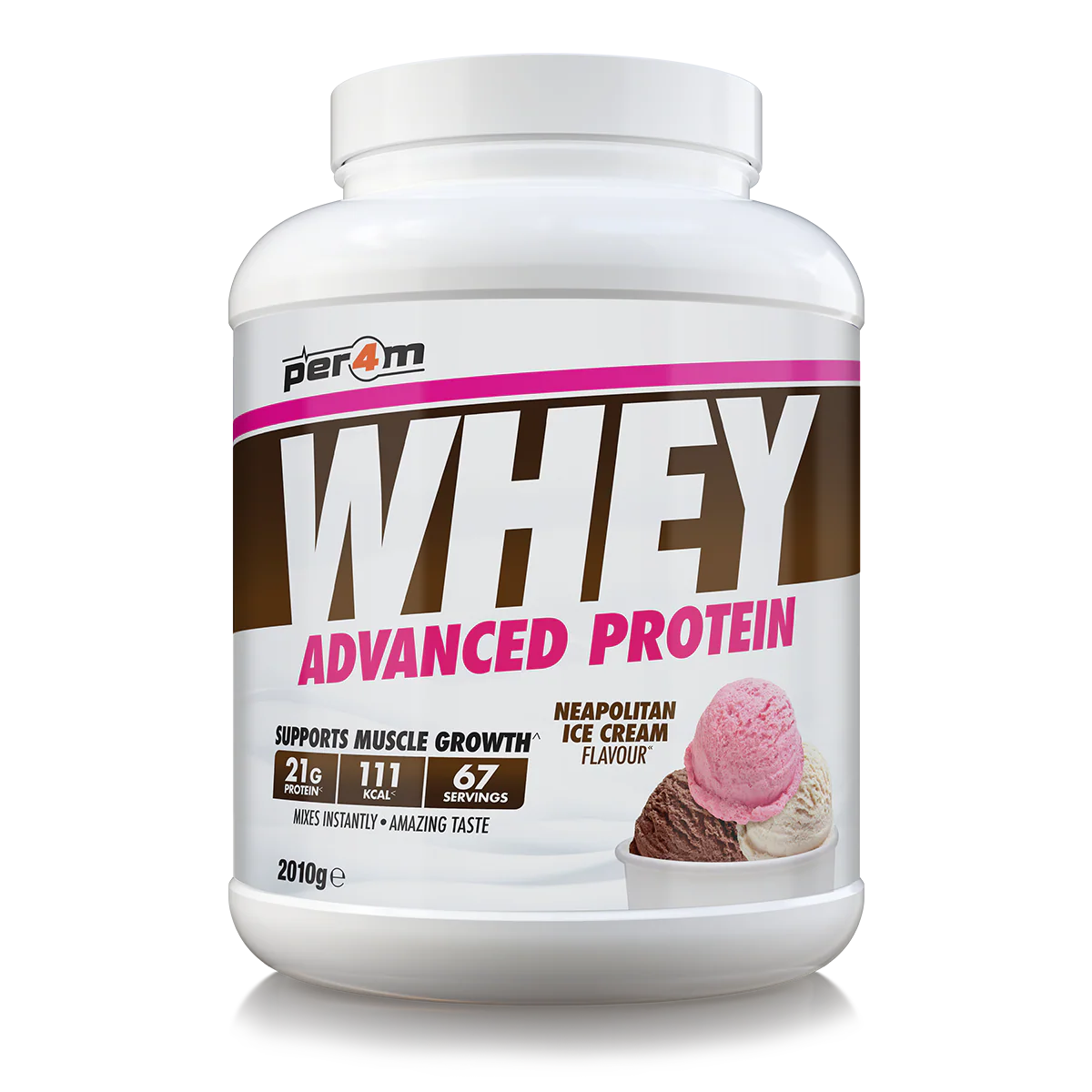 Whey Protein Neapolitan Ice Cream - Image 2