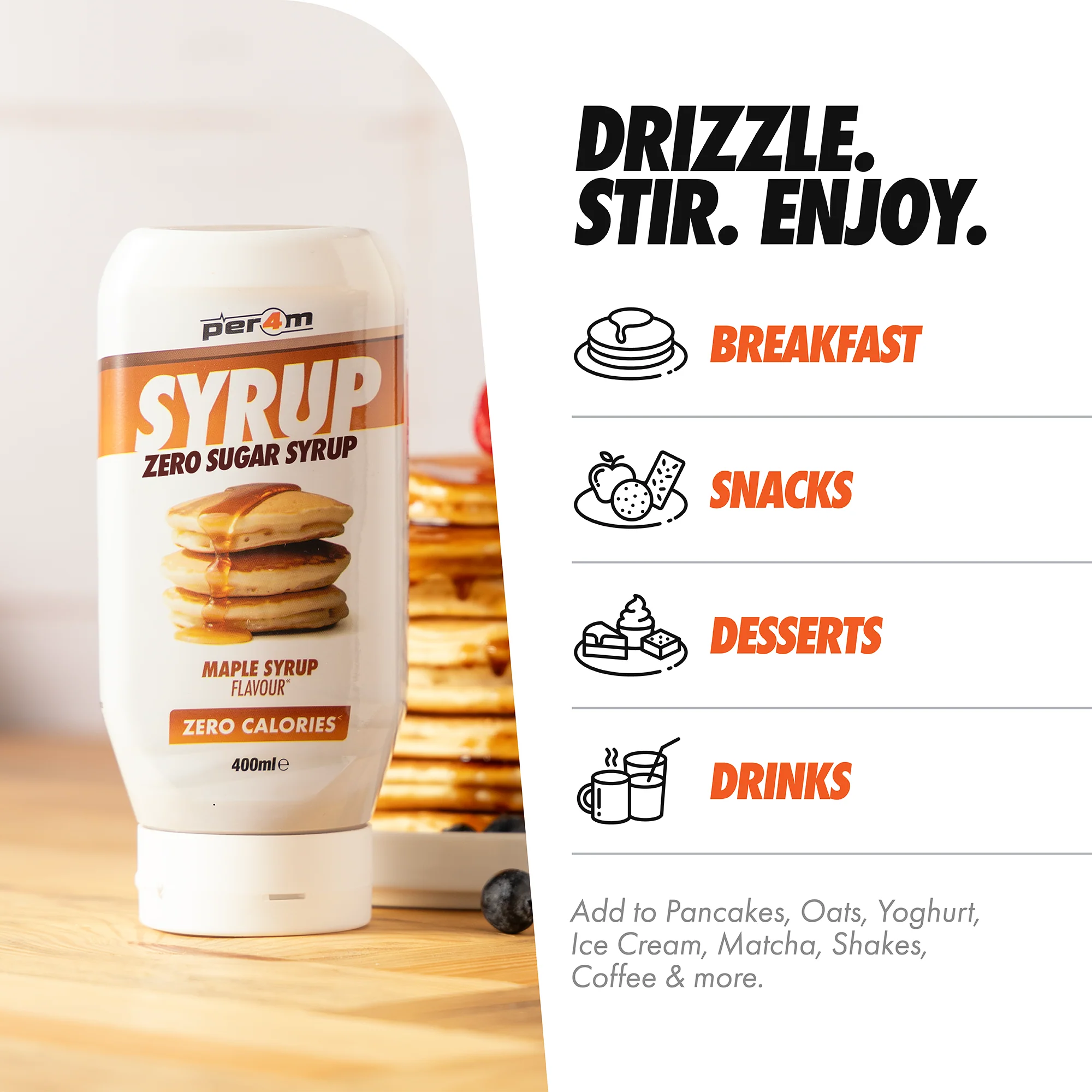 Zero Syrups Maple Syrup - Image 4